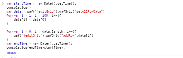 表格-addRow插入表格数据性能问题